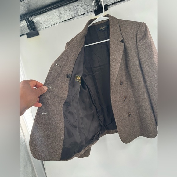 Brooks Brothers zealander brown blazer coat jacket size 14 - Picture 2 of 10